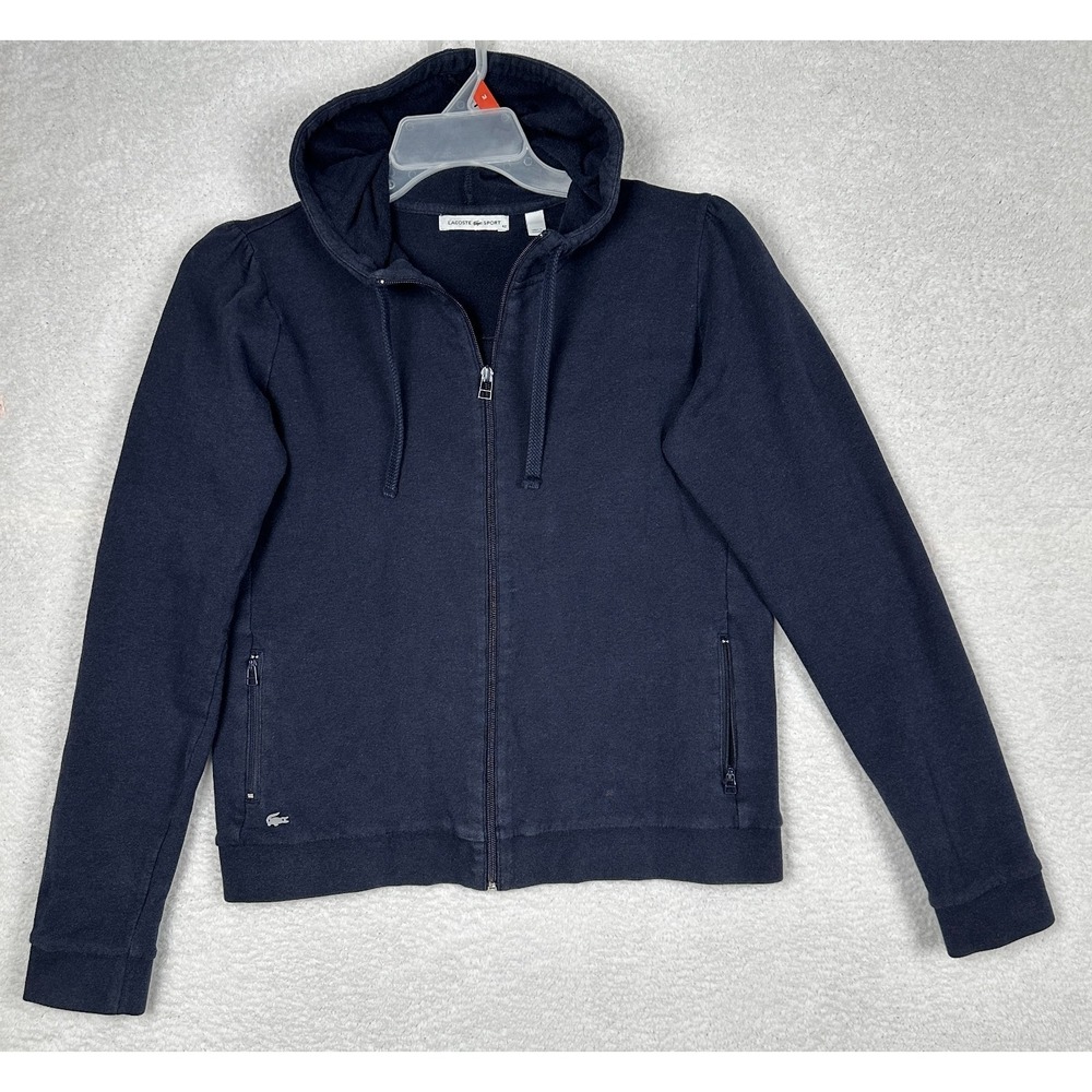 Lacoste Sport Zip Up‎ Hoodie Navy Women's 42
